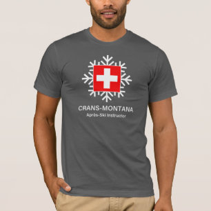 T-shirt Instructeur suisse d'Apres-Ski de Villars