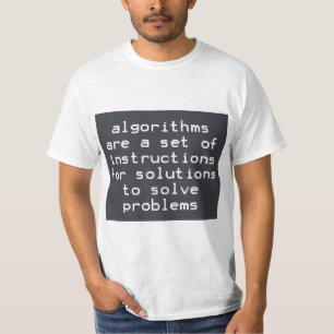 T-shirt Instructions d'algorithmes Solutions Résoudre des