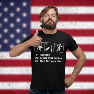 T-SHIRT INSTRUCTIONS DE FEUX D'ARTIFICE