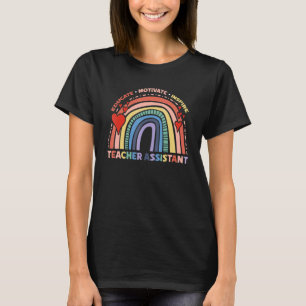 T-shirt Instruire Motivate Inspirer enseignant Assistant A