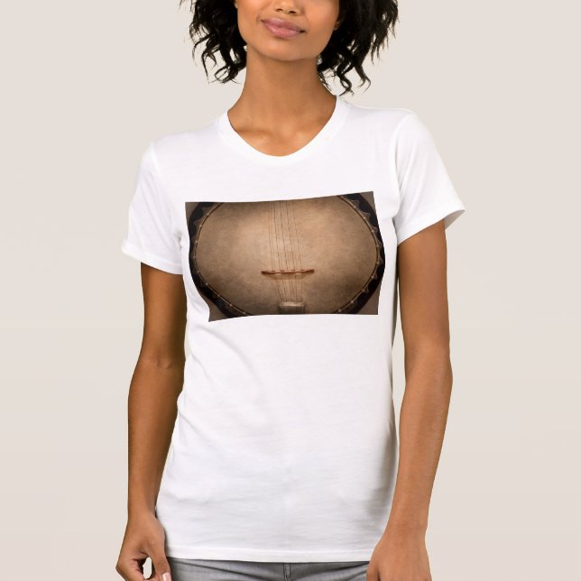 T-shirt Instrument à cordes - J'adore le banjo (Devant)
