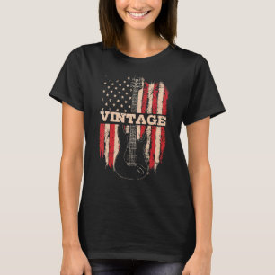 T-shirt Instrument à cordes patriotique du 4 juillet pour 