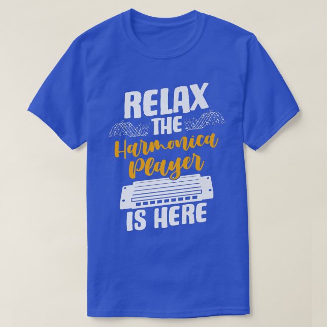 T-shirt Instrument de musique Bouche Orgue Harmonica Playe (Design devant)