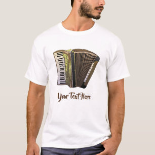 T-shirt Instrument de musique d'accordéon personnalisé