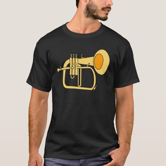 T-shirt Instrument de musique Flugelhorn (Devant)
