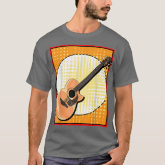 T-shirt Instrument de musique guitariste Guitare acoustiqu