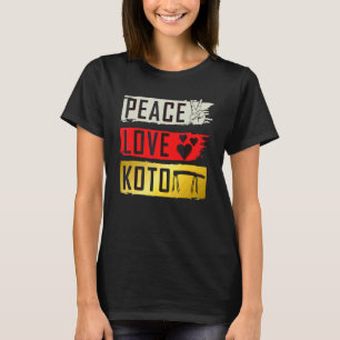 T-shirt Instrument de musique Koto Japonais Musique pincée