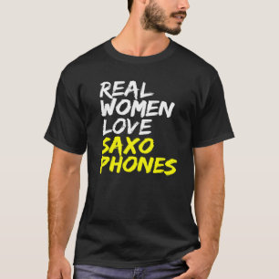 T-shirt Instrument de musique Les femmes aiment les saxoph