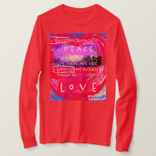 T-shirt Instrument de paix - Art numérique Abstrait.