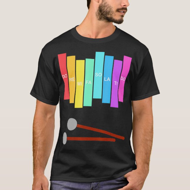 T-shirt Instrument de percussion de Music Xylophone (Devant)