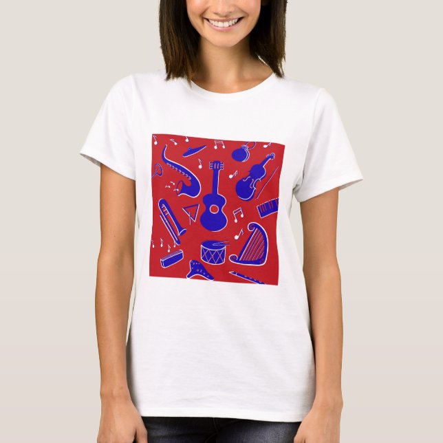 T-shirt Instruments de musique (Devant)