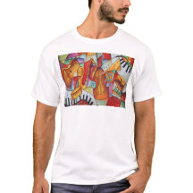 Instruments de musique colorés motif