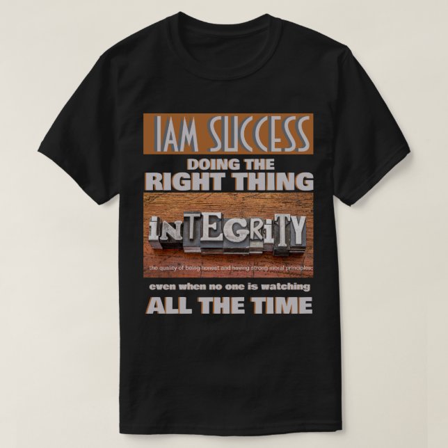 T-SHIRT INTÉGRITÉ (Design devant)