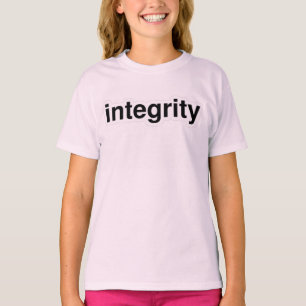 T-shirt Integrity Text Tee - Vibes honnêtes et responsabil