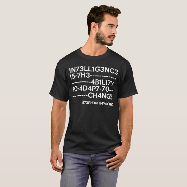 T-shirt Intelligence (Devant entier)