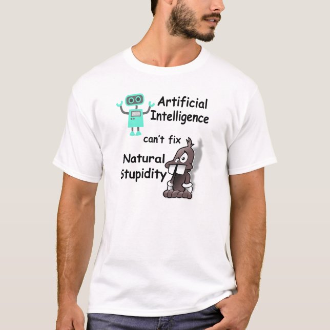 T-shirt Intelligence artificielle - chemise naturelle de (Devant)