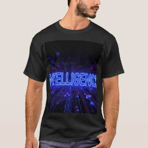 T-shirt Intelligence Circuit Néon Tech Art IA Futuriste G