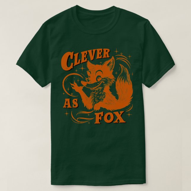 T-shirt Intelligent comme Fox (Design devant)