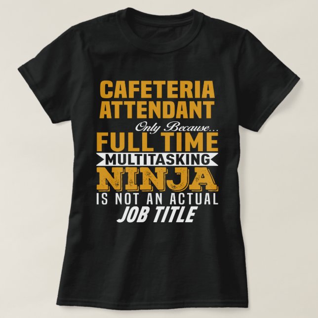 T-shirt Intendant Cafétéria (Design devant)