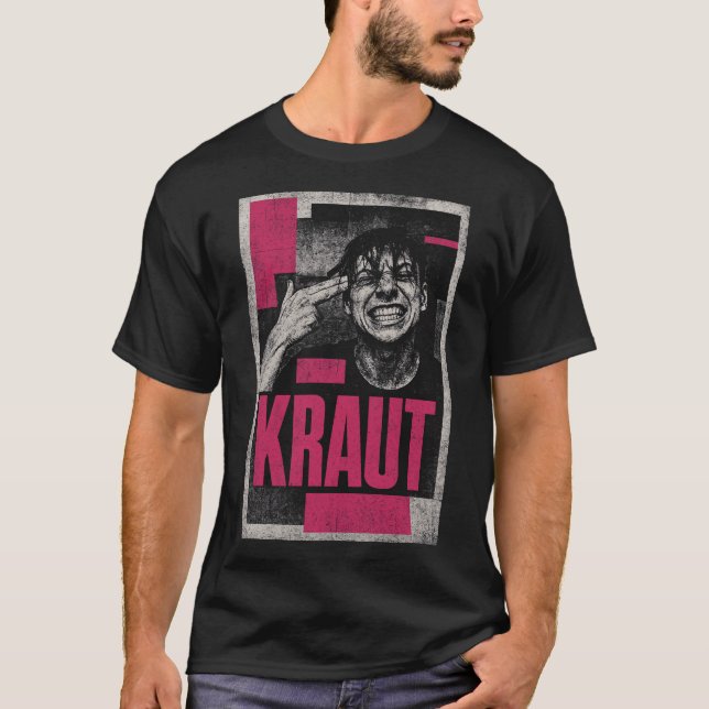 T-shirt  Intense Punk Expression Portrait (Devant)