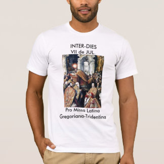 T-shirt INTER-DIES pro Missa Latina Gregoriana-Tridentina