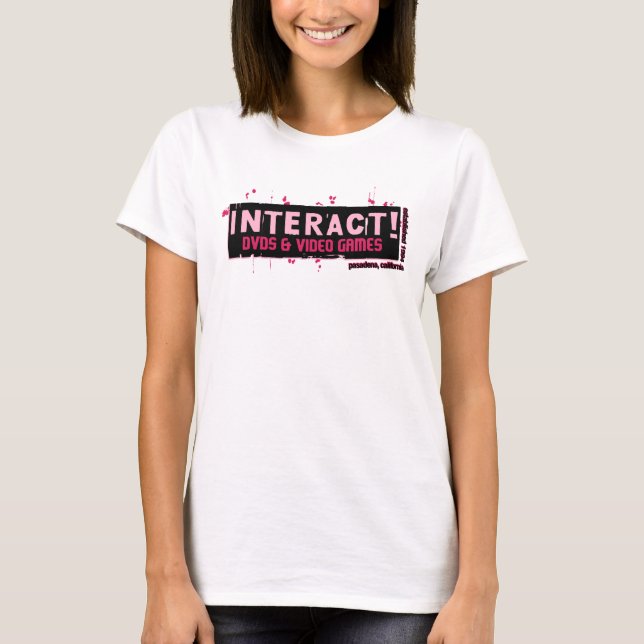 T-shirt Interactif ! Rasberry rose (Devant)
