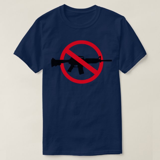 T-shirt Interdire les armes d'assaut 2 (Design devant)