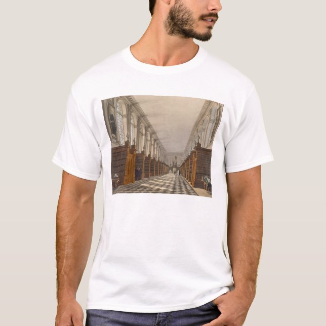 T-shirt Intérieur de bibliothèque universitaire de (Devant)