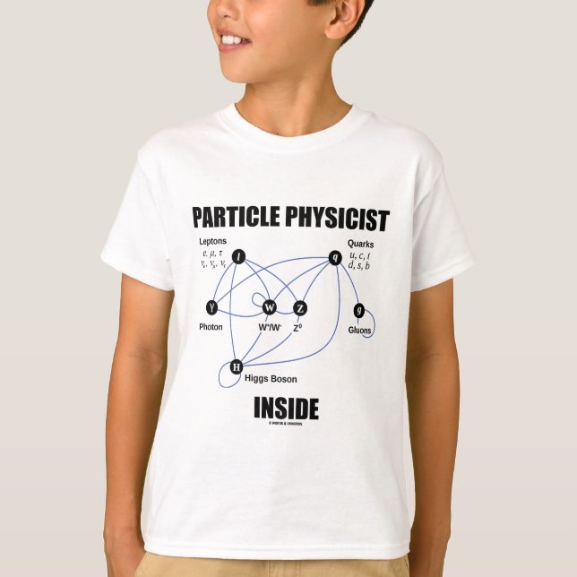T-shirt Intérieur de physicien de particules (modèle (Devant)
