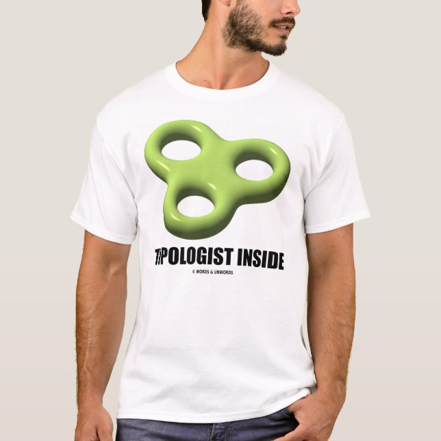 T-shirt Intérieur de Topologist (tore triple) (Devant)
