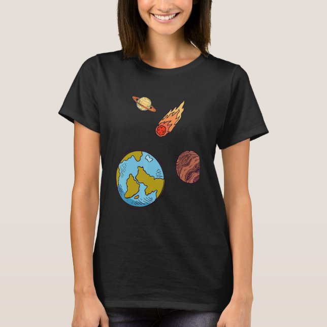 T-shirt International Asteroid Day  Asteroid Day (Devant)