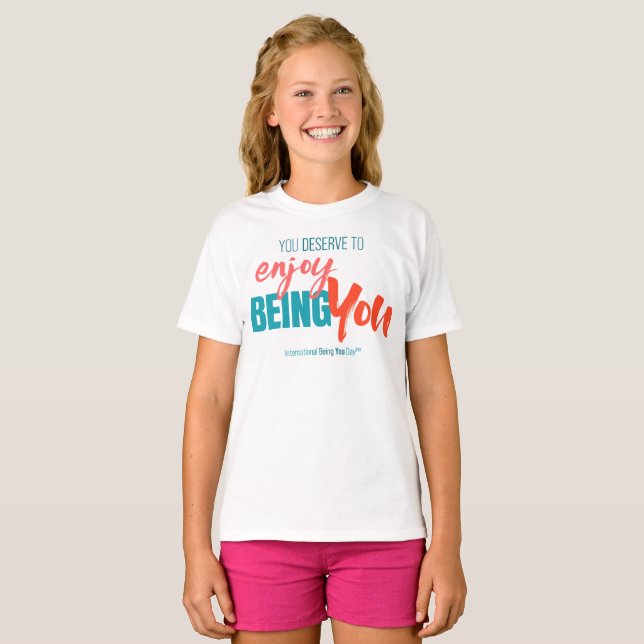 T-shirt International Being You Day Cote - Girl's (Devant entier)