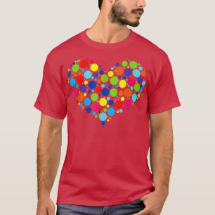 T-shirt International Dot Day Heart 15 septembre mignon Po
