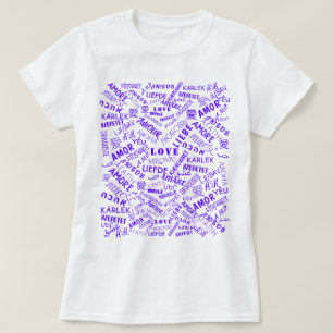 T-shirt International Love Text