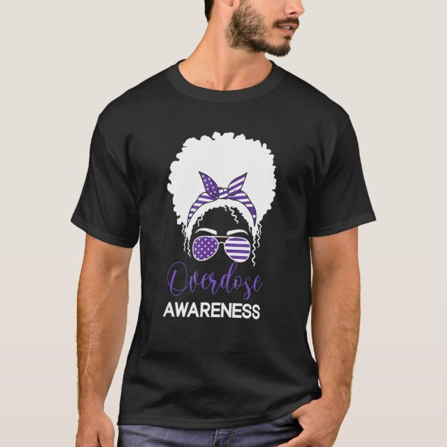 T-shirt International Overdose Awareness Day 2022 Purple R (Devant)