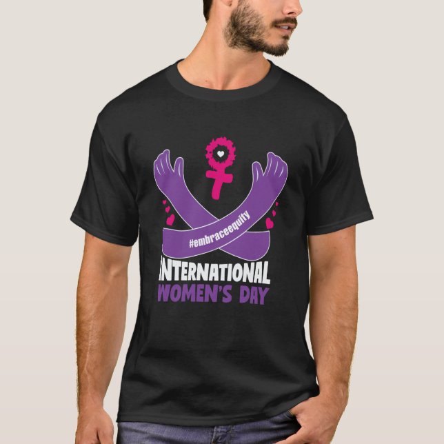 T-shirt International Women's Day 2023 Embrace Equity 8 Ma (Devant)