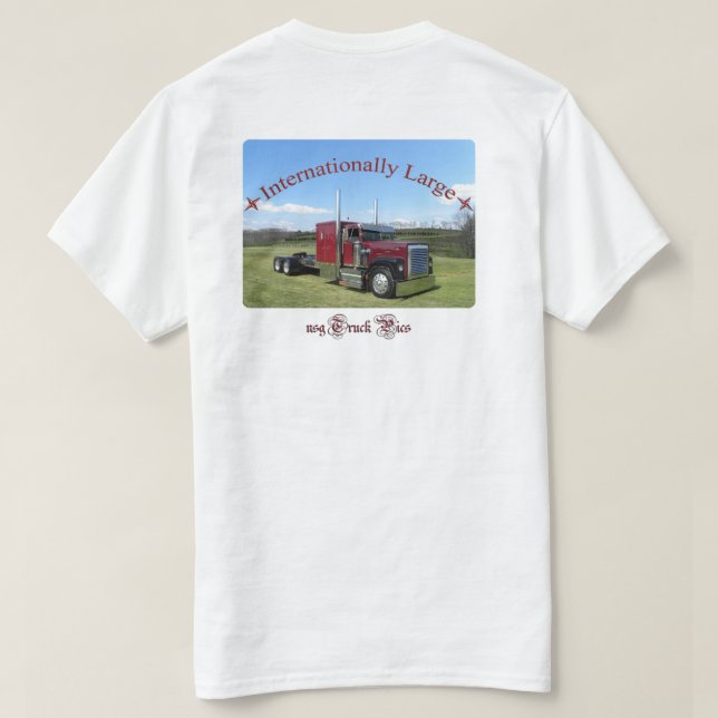 T-shirt Internationalement grand (avant vide) (Design dos)