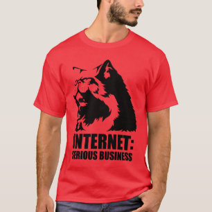 T-shirt Internet : Affaires sérieuses (T-shirt drôle de