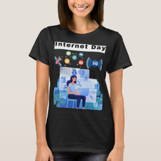 T-shirt Internet de jour