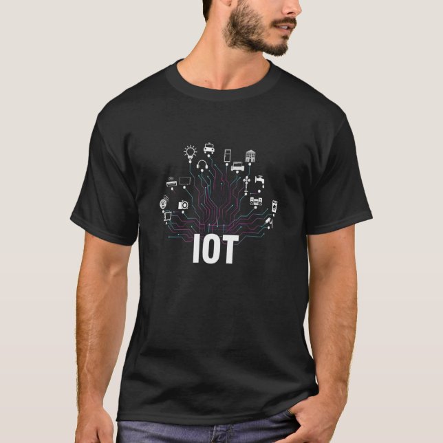 T-shirt Internet Des Objets IoT Data Analytics Science Tra (Devant)