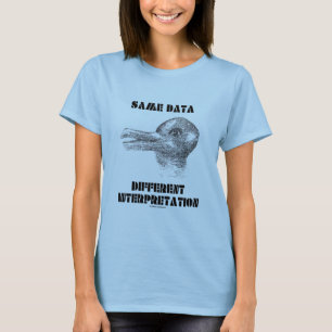 T-shirt Interprétation Différente Des Mêmes Données (Lapin