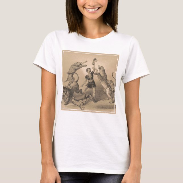 T-shirt Interprète De Cirque Debout Parmi Les Animaux Vici (Devant)