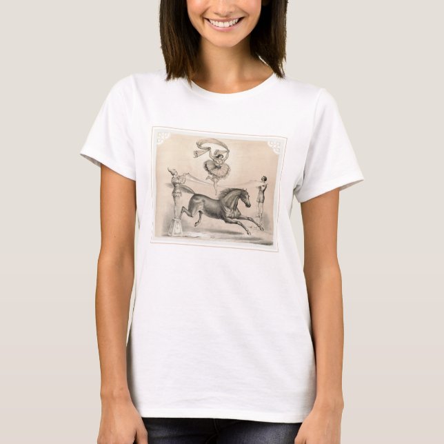T-shirt Interprète De Cirque Qui Saute Sur Un Gros Ruban (Devant)