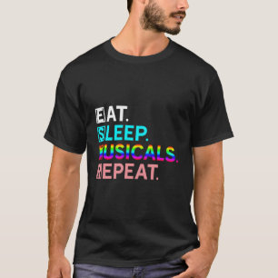 T-shirt Interprète Théâtre Broadway Mange Dormir comédies
