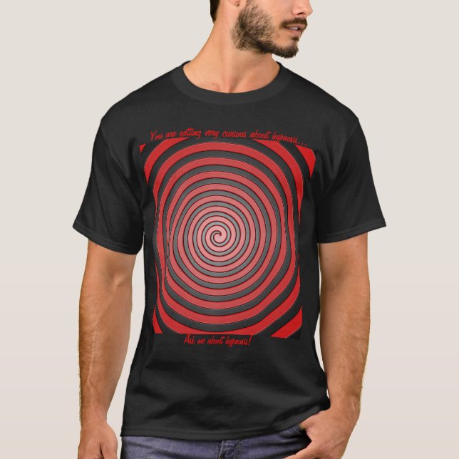 T-shirt Interrogez-moi au sujet de l'hypnose (Devant)