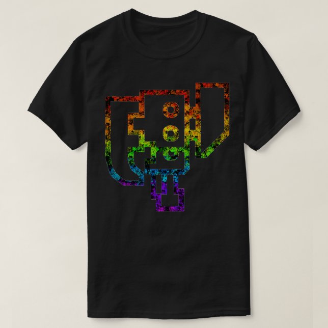 T-shirt Interrupteur arc-en-ciel Splatter Ax MHW (Design devant)