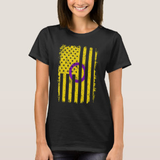 T-shirt Intersex Pride Us American Flag Loin Lgbt Pri