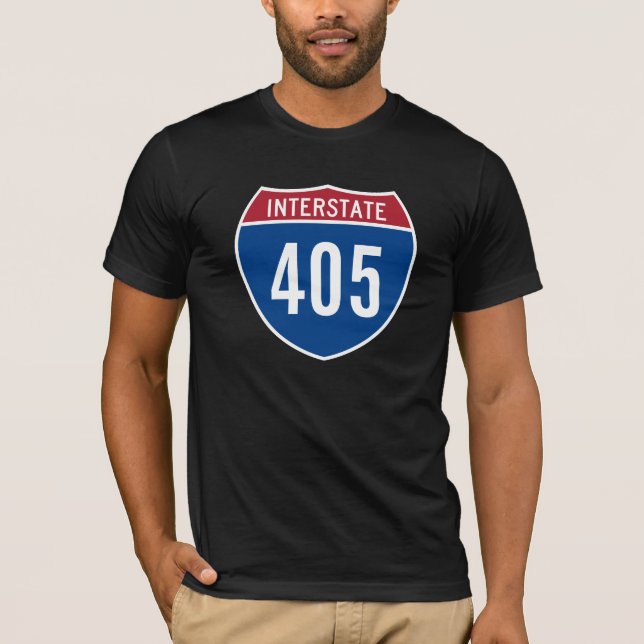 T-shirt Interstate 405 (Devant)