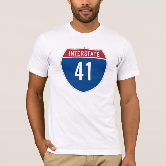 T-shirt Interstate 41 (Devant)