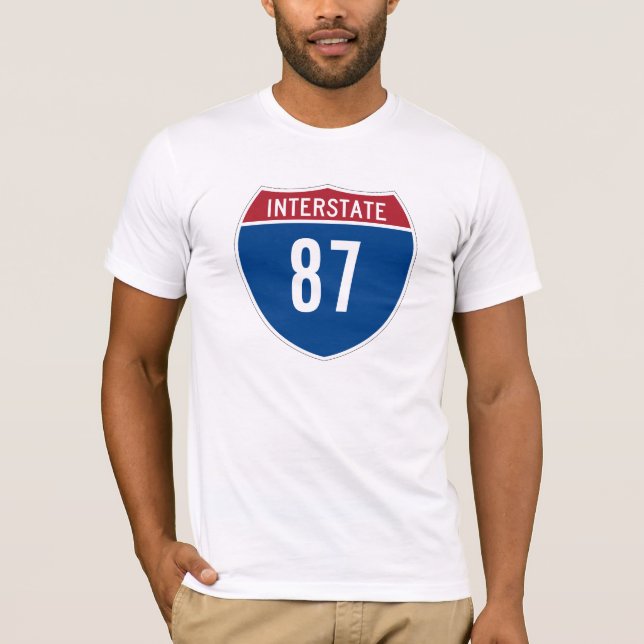 T-shirt Interstate 87 (Devant)